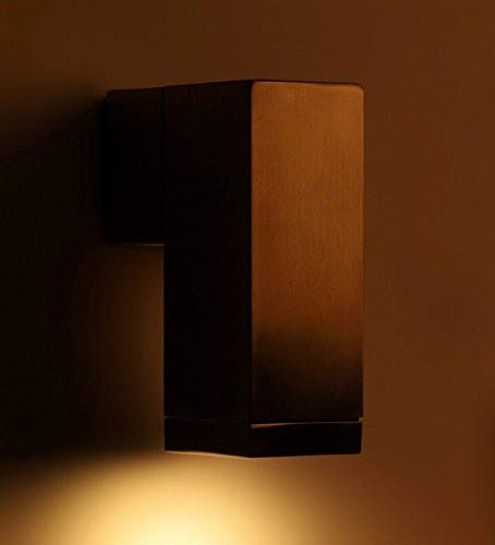 Image of ELIANTE Metal Outdoor Wall Light Silver for Living Room, Bedroom, Dining Room, Kitchen | 2 Years Warranty | Inbuilt LED