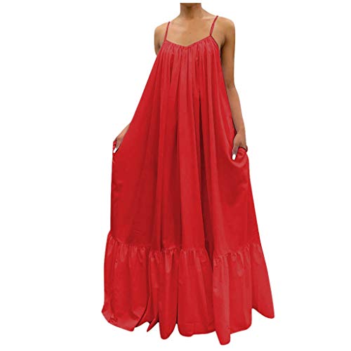 Robe maxi d'été longue style bohème chic et décontractée sans manches