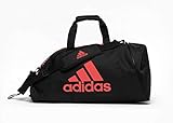 adidas Unisex – Erwachsene 2in1 Bag Sporttasche, schwarz/weiß, S