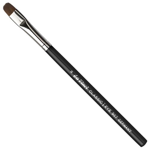 da Vinci, CLASSIC Lidschattenpinsel, Gr. 8, vegan, Kunstfaser, für Puder- & Cremelidschatten, präziser Auftrag, kompakte Farbintensität, Kosmetikpinsel, Augenpinsel, Made in Germany