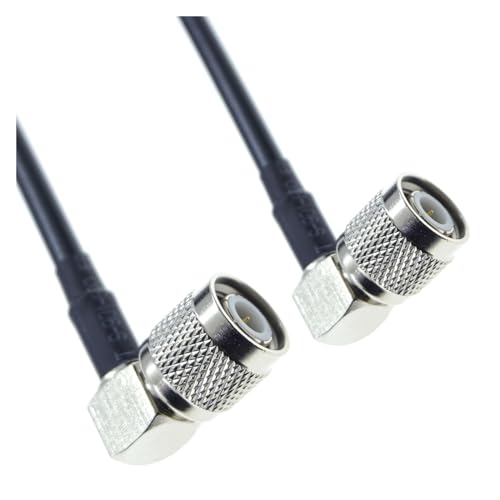 Câble coaxial TNC mâle coudé de 2m en laiton pur 50 ohms pour antenne Wi-Fi