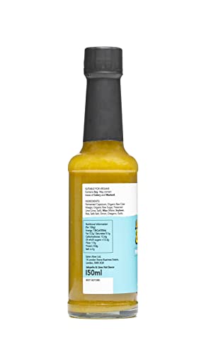 Eaten Alive - Jalapeño & Lime Fermented Hot Sauce (150ml) Vegan & Made In The UK - Award Winning