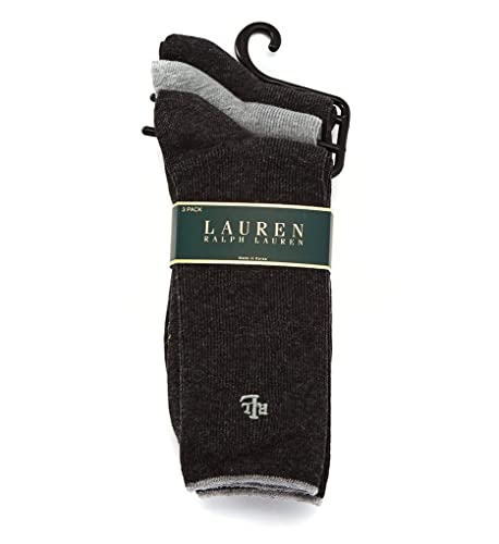 Lauren Ralph Lauren Tipped Rib Cotton Trouser Sock - 3 Pair Pack (34000)3