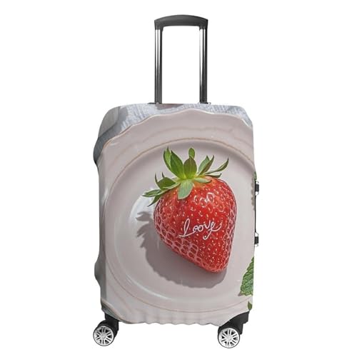 Housse de bagage anti-rayures fraise : protégez votre valise S des chocs