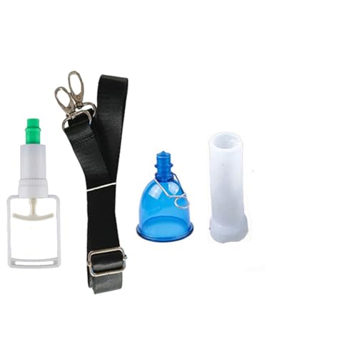 Yasexx3 Größen des Hals hängenden Penis Dehnungsgerät Saug Vakuumpumpe Set Trainer für Penisverlängerung und Effektivitätssteigerung, erektile Dysfunktion Hilfsspielzeug(s）