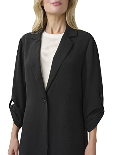 Adrianna Papell Women's Roll Sleeve One Button Blazer4