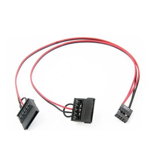 Cable adaptador USB 9Pin a 2x SATA 30cm miniatura 2