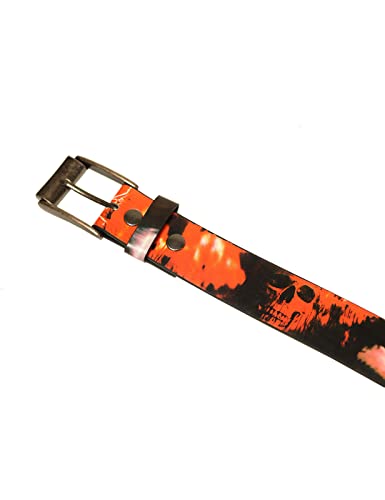 Lowlife Graveyard Shift Leather Belt in Full Colour Print (30" - 34" Waist (M))2