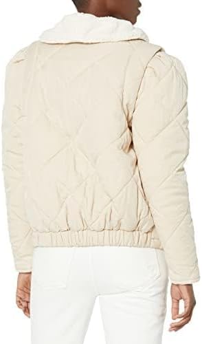 [BLANKNYC] womens Quilted Jacket With Sherpa - Image 2