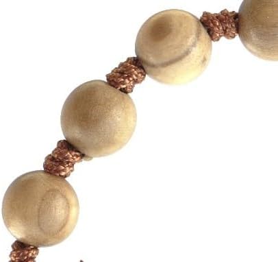 Miniatura 4 de Pulsera ajustable de rosario de madera de olivo de 0.315 in
