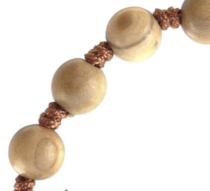 Olive Wood Adjustable 8mm Rosary Bracelet4