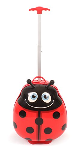 Bouncie Kinder-Trolley Mit 3D-marienkäfer-Motiv, Kindergepäck Children's Luggage, 40 cm, Ladybird, 40cm/15.75", Children's Luggage3
