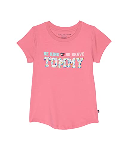 Image of Tommy Hilfiger Girls Sequin Flag Tee (Big Kids)