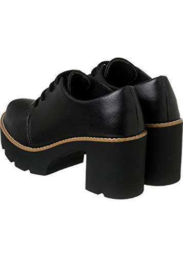 Oxford Preto Liso (Sintético, 37)