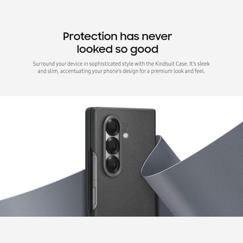 Image of Premium Leather Back Cover Case for Samsung Galaxy Z Fold 8 Ultra 5G | Super Slim, Full-Body Protective for Galaxy Z Fold 8 Ultra Kindsuit Case Cover
