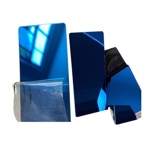 20 �u�����N���^���J�[�h 100x60x0.4mm ����� 201 �X�e�����X�|�v���[�g Diy ��������p(Mirror Blue,66x45x0.4mm)