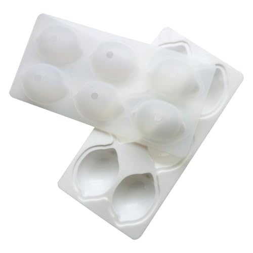 Molde de Silicona para Hornear - Molde de Magdalenas de Silicona con 6 Cavidades | Utensilios de Hornear Reutilizables y Antiadherentes para Galletas Pasteles Postres Cumpleaños Navidad y Fiestas
