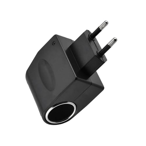 Leloco 110-240V Auf 12V 1A (1000ma) Adapter Zigarettenanzünder Steckdose AC auf DC Spannungswandler mit EU-Stecker Spannung Wandler Konverter Netzteil Steckdose Ladegerät Adapter