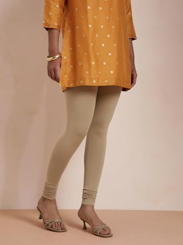 Image of TWIN BIRDS Tailored Cut and Classic Fit Super Stretchable Elastane Fabric Churidar Leggings for Women