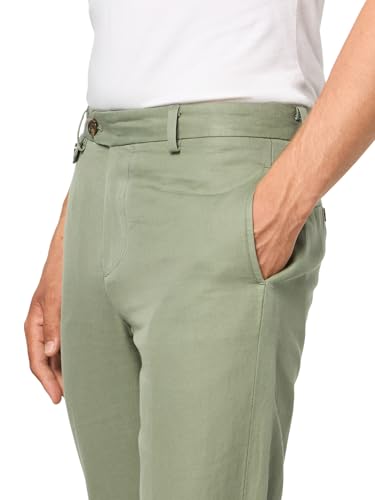 Brooks Brothers Men's Cbt Ml Linen Cotton Pant Plain Regular3