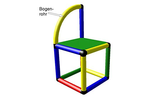 Moveandstic 875040 - Tubo a Gomito Rosso