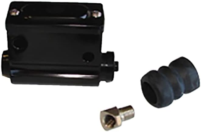 GMA Engineering Wagner Style Rear Master Cylinder 5/8 Bore for 1958-1979 Harley-Davidson FL FX, Black