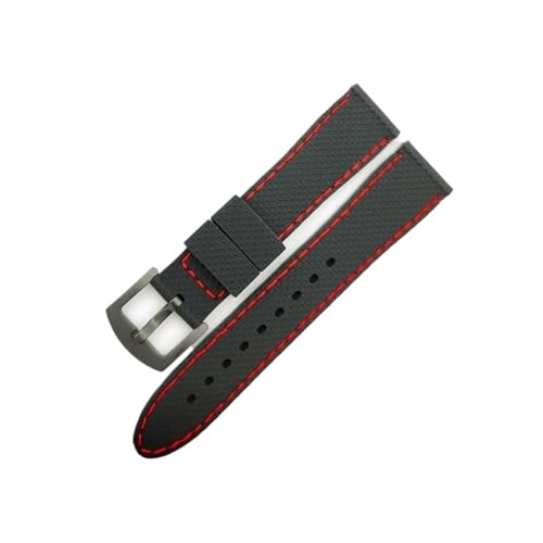 [[ł] 20/22/24mm jo[TEHb`Xgbv X|[c huXbg Obhp^[EHb`oh SEIKOp TissotΉ IWCΉ(Black Red-B,22mm)