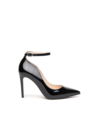 Nero Giardini I410820DE escarpins femme en vernis noir talon aiguille