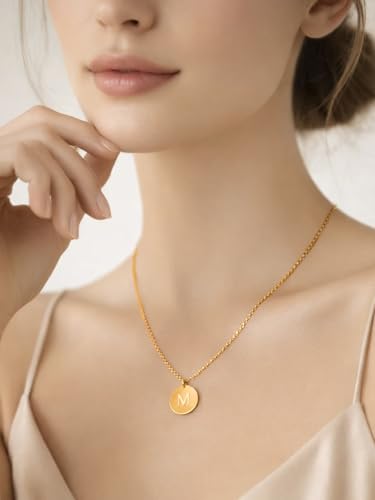 Image of Rubans Demi Fine Stainless Steel Alphabet Pendant CZ Gift for Women & Girls