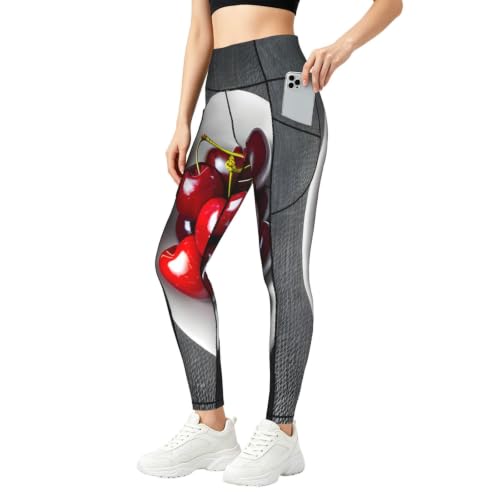 Pantalones de yoga holgados y leggings de descanso estampados de longitud completa para mujer