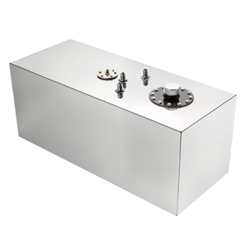 EVIL ENERGY 19 Gallon Fuel Cell Gas Tank Aluminum with Level Sender Street Drift Silver