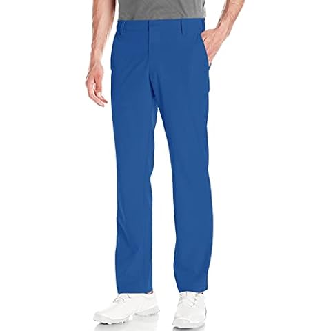 Lesmart Men's Golf Pants Stretch Relaxed Fit Lightweight Breathable Golf Pants with Pockets Royal Blue 34W×32L Cover