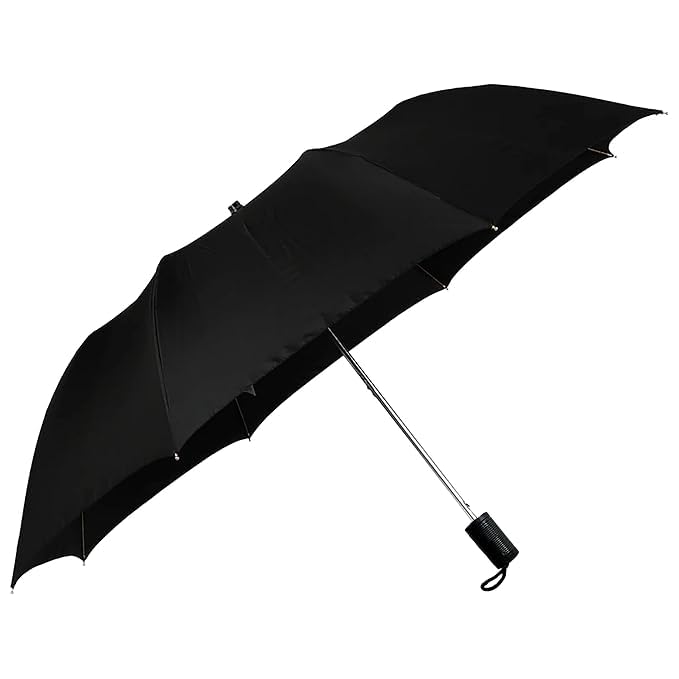 Image of Ephemeral J Shape Handle UV protection Umbrella Manually open for rain and sun protection 2 fold umbrella for men women kids boys girls big size large two fold stylish folding under windproof travel