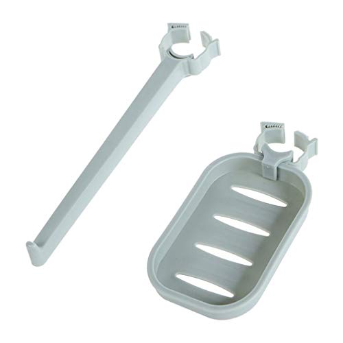 Leoboone Cocina Rack Rack de Drenaje de baño Toalla Bastidor Bastidor Cocina Baño Estante de Drenaje y de Toallas Abrazadera de Estante