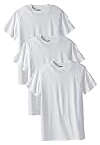 KingSize Men's Big & Tall Cotton Crewneck Undershirt 3-Pack - Tall - 9XL, Classic White