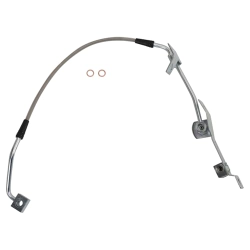 Image of TRQ Front Performance Brake Hose Set Compatible with 2002-2005 Dodge Ram 1500