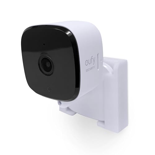 2 Pack Adhesive Wall Mount For Eufy Solo IndoorCam C24/C120 (T8400X) Security Camera, Easy To Install, No Mess, Reduce Blind Spots & Improved Viewing, Stick On & Screw In Installation, By Brainwavz