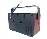 Golon RX-BT067 Radio Przenośne, FM/AM/SW, Bluetooth, Brązowy, USB/TF, 23x14x11cm, Akumulator 18650