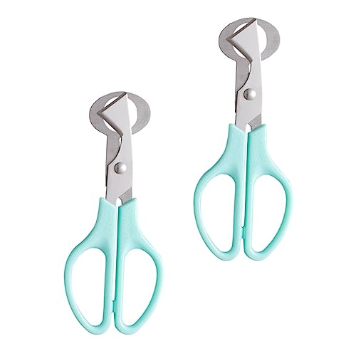 Garneck 2Pcs Stainless Steel Quail Egg Scissors Practical Eggshell Cutter Tool for Kitchen Creative Design for Home Party Barbecue Restaurant Use