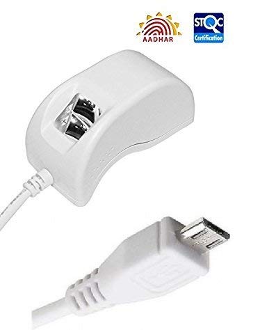 Indian-Startek-FM220-Biometric-Fingerprint-Scanner-with-Micro-USB-Port-Small-White