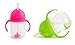 Munchkin click Lock Weighted flexi-straw Cup, 2 pezzi, verde/rosa