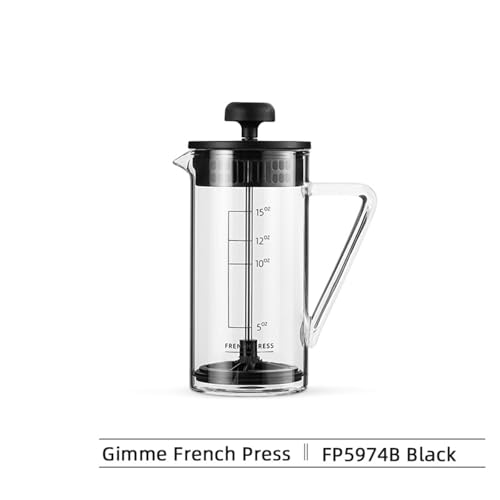 Cafetera prensa francesa portátil 0.45 L resistente al calor miniatura 2