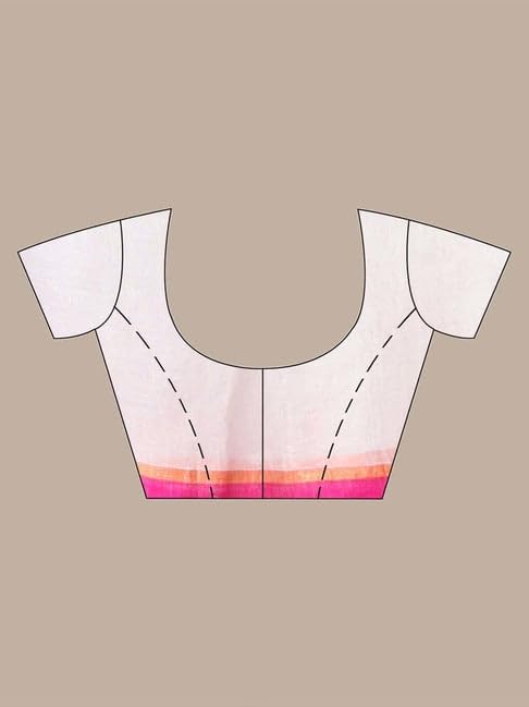 Image of SWORNOF Women's Pure Silk Saree With Blouse Piece