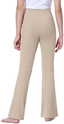 IUGA Girls Flare Leggings High Waist Cute Preppy Clothes for Girls Uniform Pants with Pockets Bell Bottom Pants2