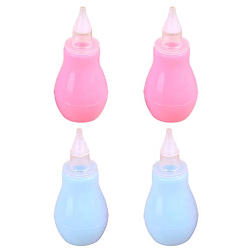 HEALLILY 4 Pcs Aspirador Nasal Do Bebê Otário Nariz Do Bebê Otário Ranhura Do Nariz Do Bebê Mais Lim