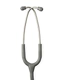 Medline Elite Adult Stainless Steel Stethoscope, Gray, High Acoustic Sensitivity