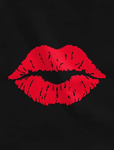 Tstars Red Lipstick Kiss Girls Valentines Day Shirt Cute Valentine Toddler Kids Long Sleeve T-Shirt2