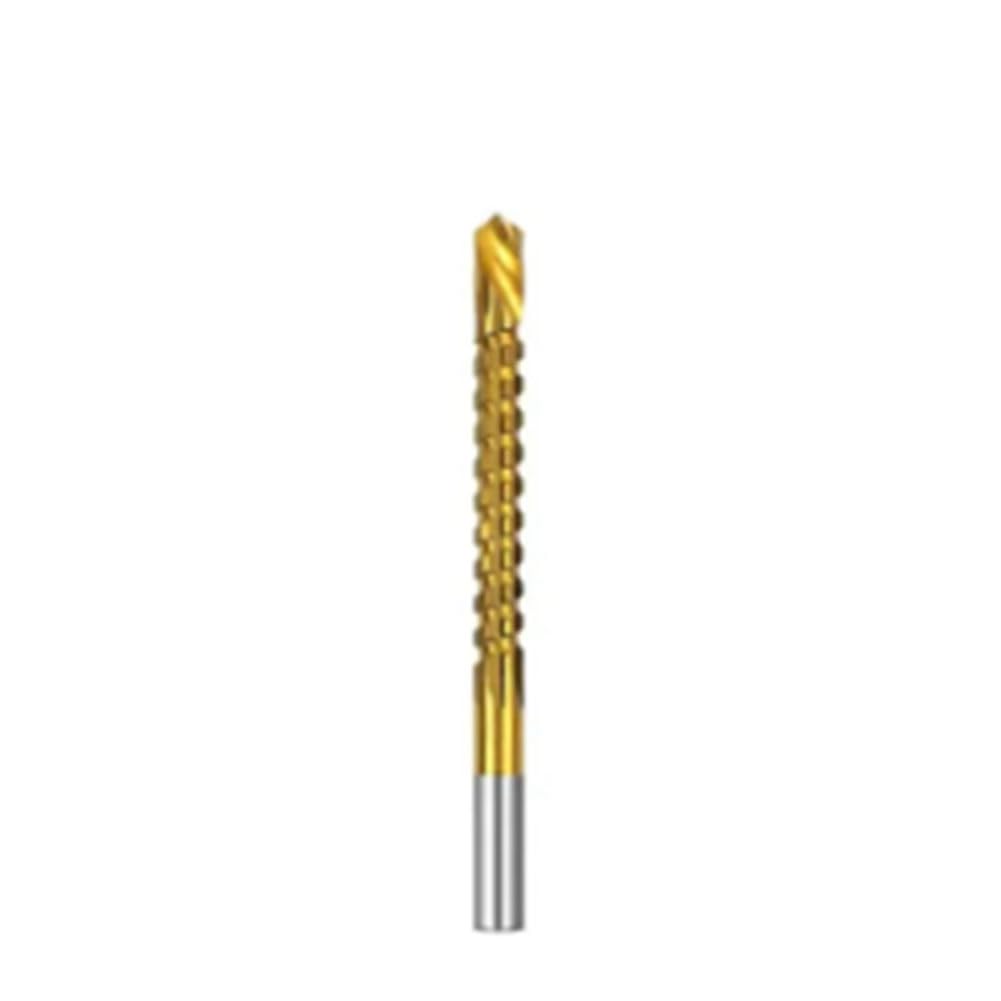 Littimoon 6.5mm Titanium Coated Drill Bit Spiral Jagged Saw Drill Bit Composite Drill Bit Twist Drill Bit