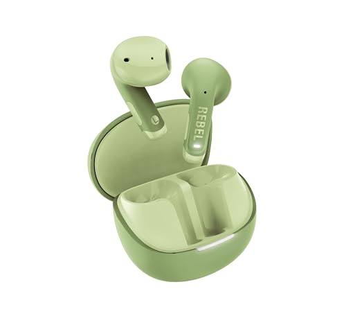 Fresh 'n Rebel Twins Core 2 Wireless In-Ear Kopfhörer - Klarer Sound - 40h Akku - Bluetooth 6.0-2 Mikrofone zum Telefonieren - Multipoint - Quick Charge - Spritzwassergeschützt (Wild Green)