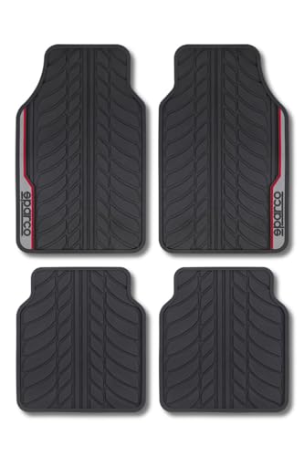 Sparco F507 SPCF507RD Tappeto INTL, PVC, Rosso